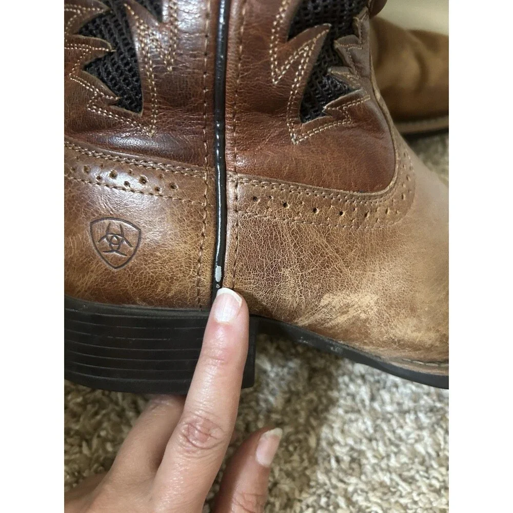Ariat Sport Cool VentTEK Western Performance Boots Square Toe Men 9.5 EE